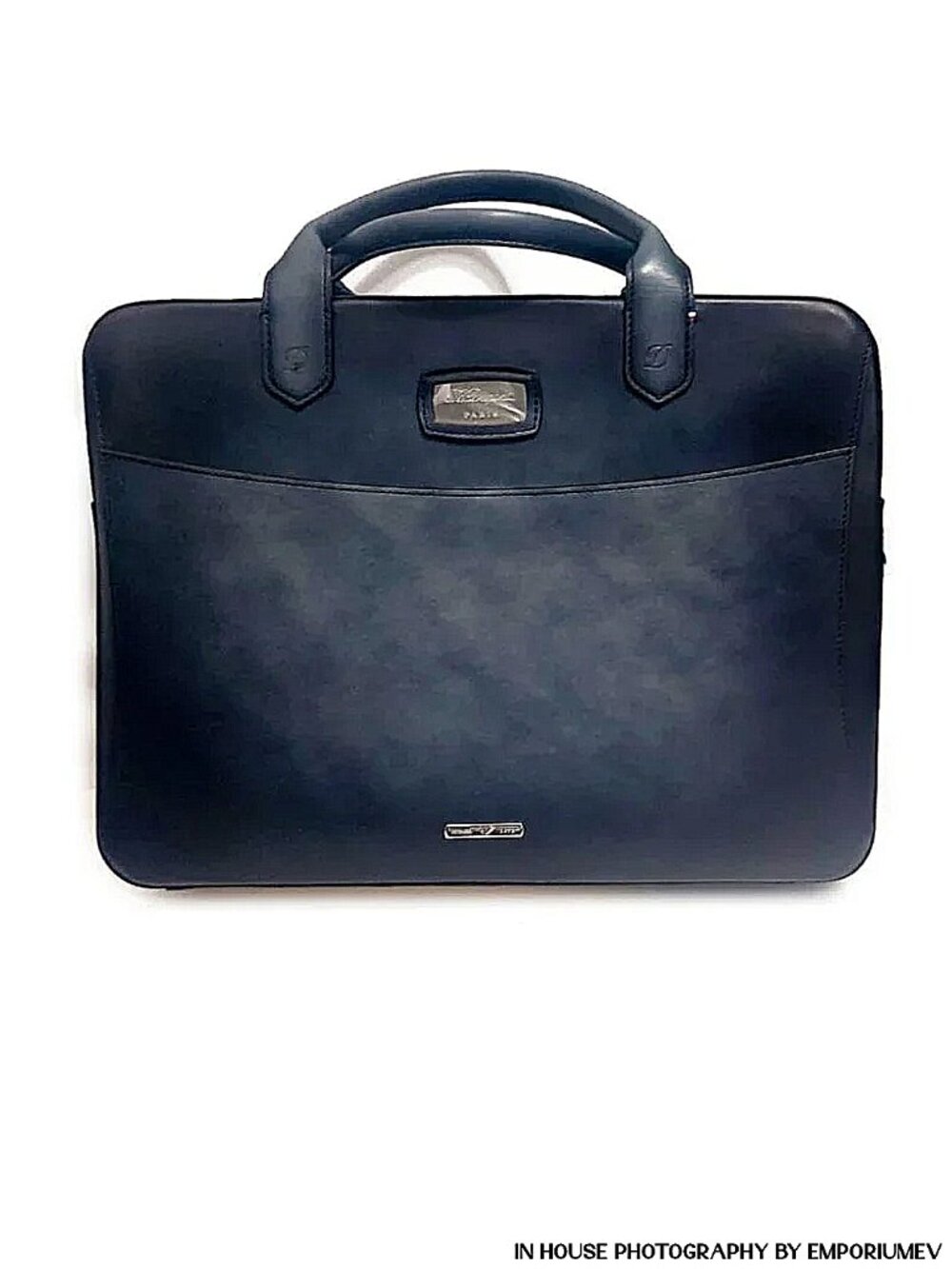 S.T. Dupont 191241 Atelier Toit de Paris Leather Black Document Holder.